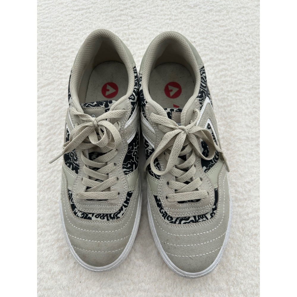 Airwalk Magrip-J Mens Grey‎ Black Paisley Skate Shoes Sneakers Size 8.5